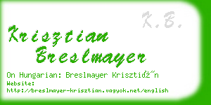 krisztian breslmayer business card